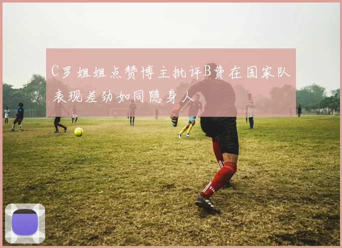 C罗姐姐点赞博主批评B费在国家队表现差劲如同隐身人
