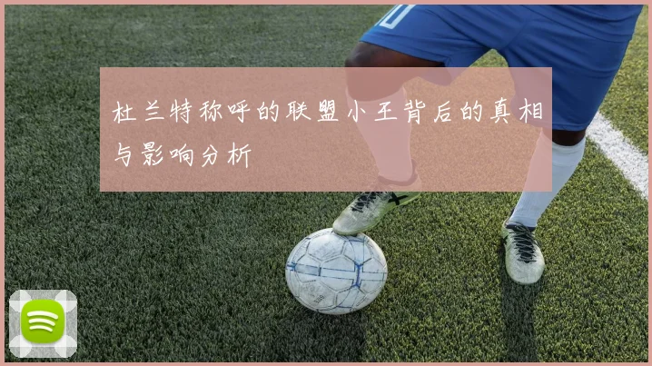 杜兰特称呼的联盟小王背后的真相与影响分析